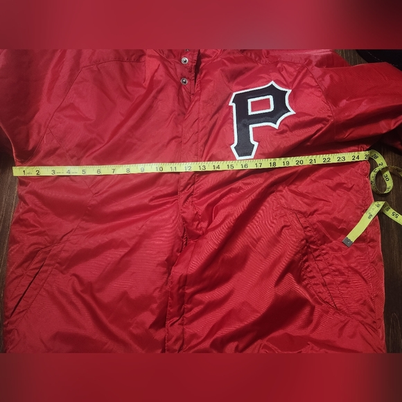 Adidas Button Up Lined Jacket Coat Size Large  Pittsburgh Pirates - Picture 10 of 12